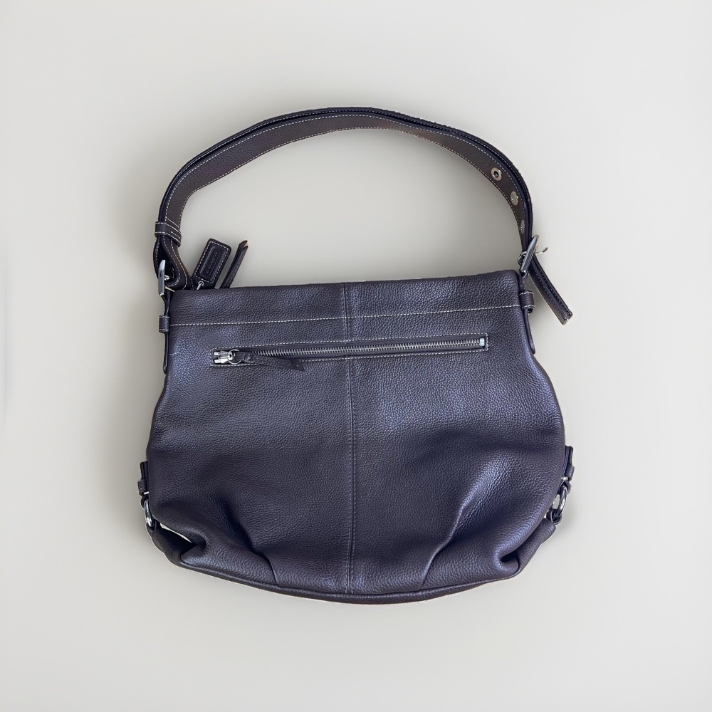 New Coach F15064 Mahogany Pebble Leather Vintage Crossbody/Boho Bag -‎ Brooke
